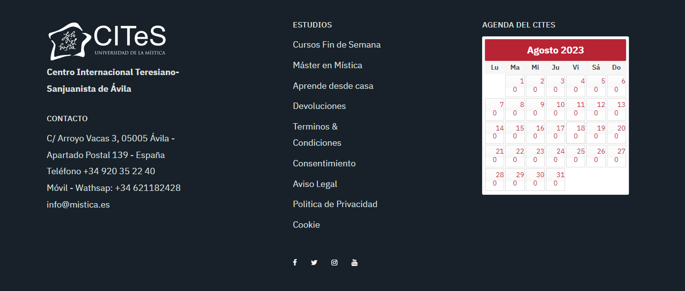 Mistica footer