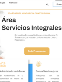 Diseño web - Área Servicios Integrales 