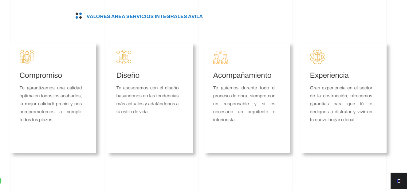 area valores