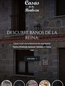 Diseño web - Casas de la realeza 