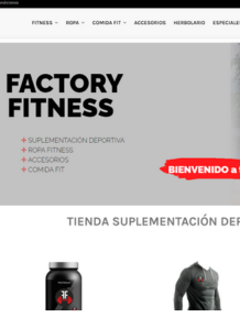 Diseño web - Factory Fitness