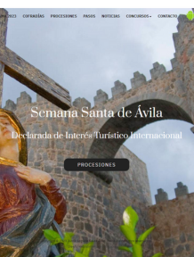 Diseño web - Junta Semana Santa Ávila 