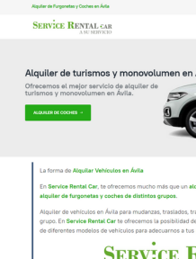 Diseño web - Service rental car 